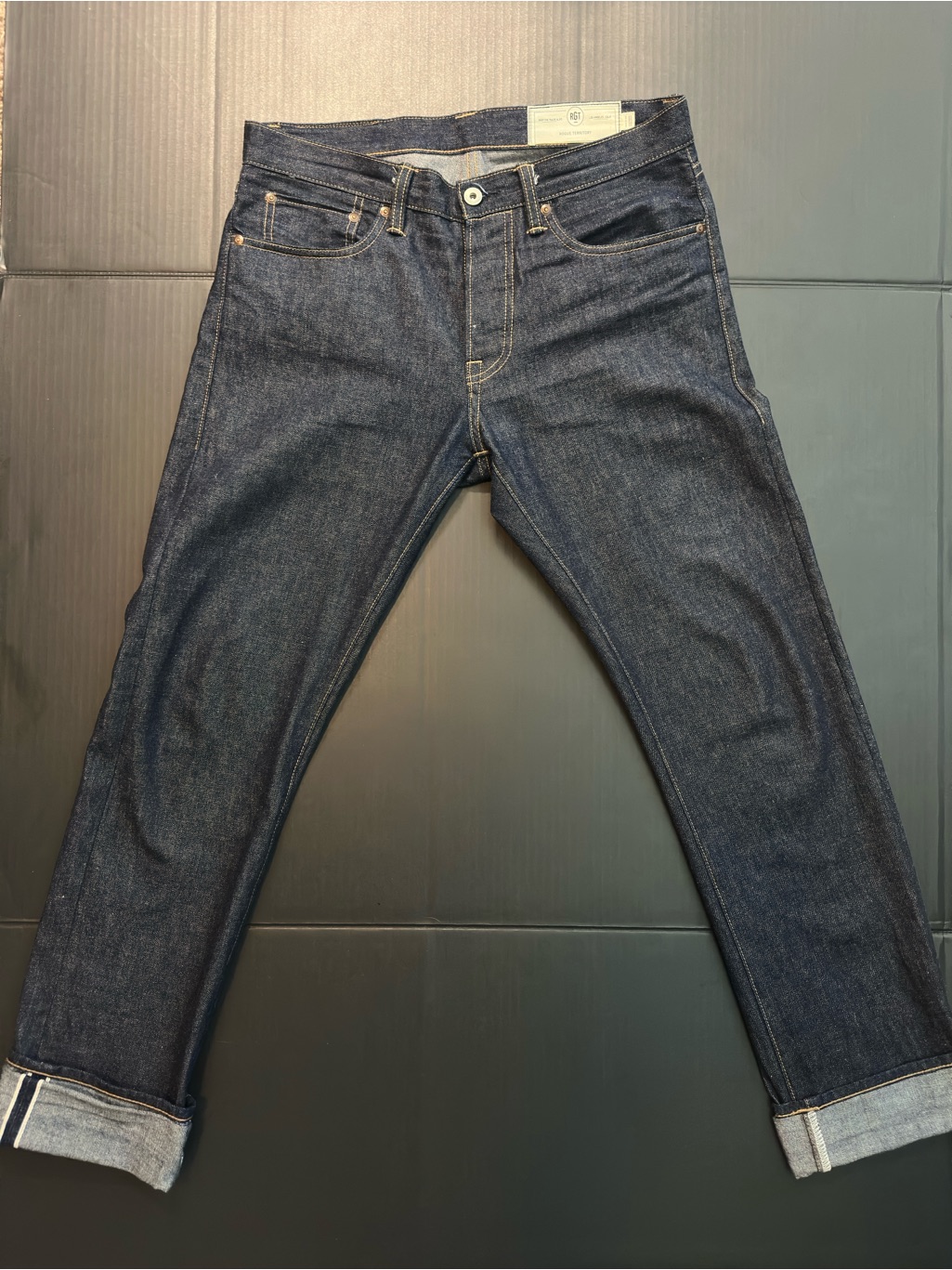 Rogue Territory Stanton 11oz Indigo Selvedge Jeans Men’s 31 Slim Taper Madein La